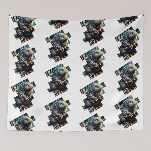 Item preview, Neon Digger - Cyber Mole  designed and sold by MrAI-Store.
