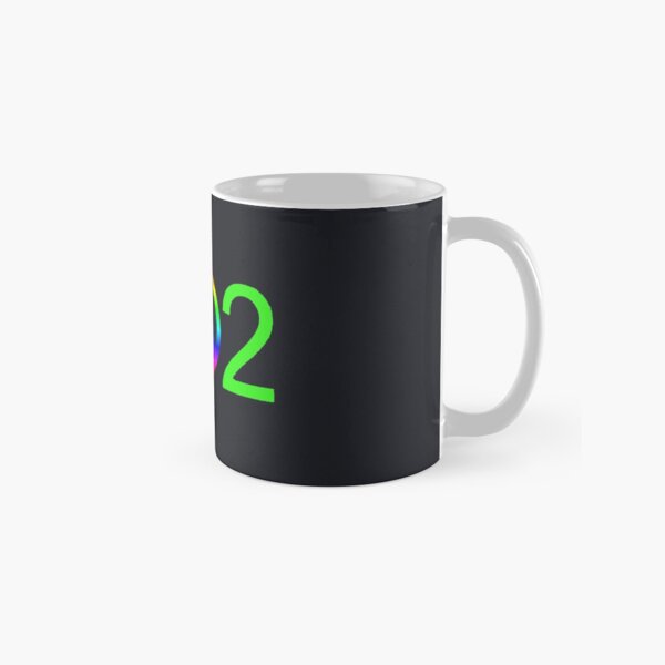 Vermont 802 Neon Green Peace Area Code Classic Mug