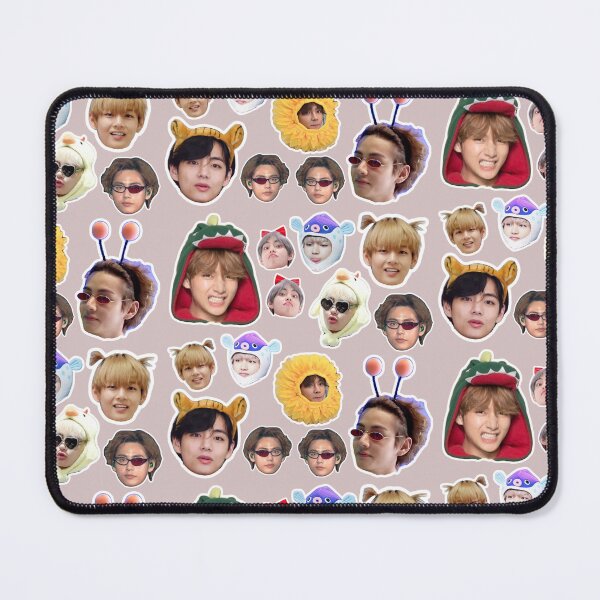 Item preview, Kim Taehyung with funny and cute memes designed and sold by D- Day.