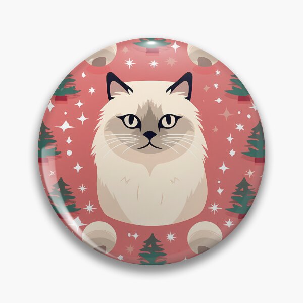 Item preview, Birman Cat Xmas Ornament, Love Cats designed and sold by Logiamerch.