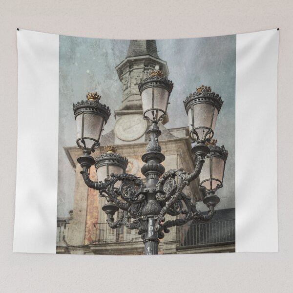 Item preview, Lamppost Plaza Mayor Madrid Spain designed and sold by PhotoArt by Joan Carroll.