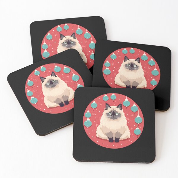 Item preview, Birman Cat Xmas Ornament, Love Cats designed and sold by Logiamerch.