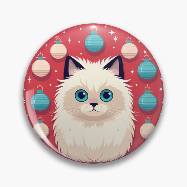 Item preview, Birman Cat Xmas Ornament, Love Cats designed and sold by Logiamerch.