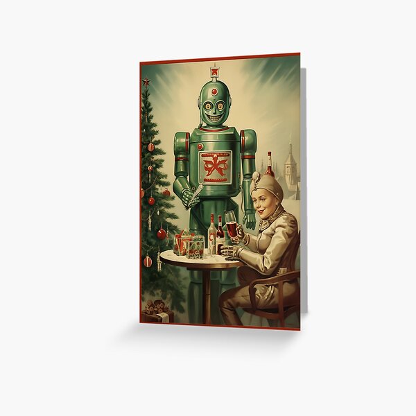Item preview, Ich wünsche Ihnen ein Roboter-Weihnachten designed and sold by KAREIDAS.