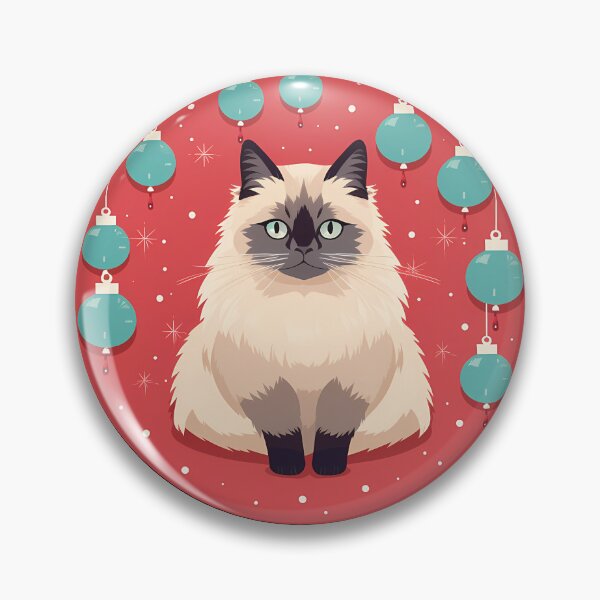 Item preview, Birman Cat Xmas Ornament, Love Cats designed and sold by Logiamerch.