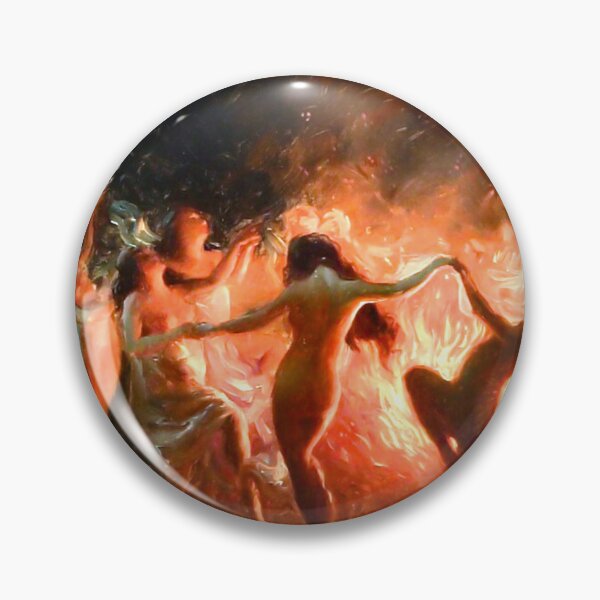 Item preview, Fire Dance - Joseph Tomanek - Nymphs Dancing to Pans Flute 1920 designed and sold by Arwen-Art.