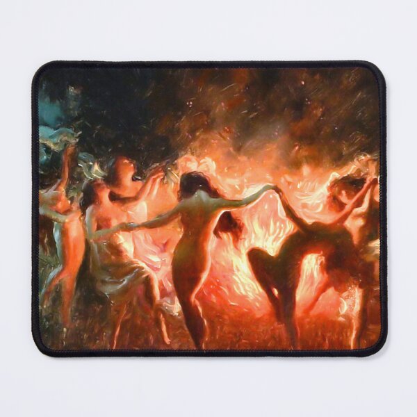 Item preview, Fire Dance - Joseph Tomanek - Nymphs Dancing to Pans Flute 1920 designed and sold by Arwen-Art.