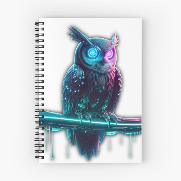 Item preview, Night Sentinel - Cyber Owl designed and sold by MrAI-Store.