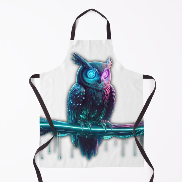 Item preview, Night Sentinel - Cyber Owl designed and sold by MrAI-Store.