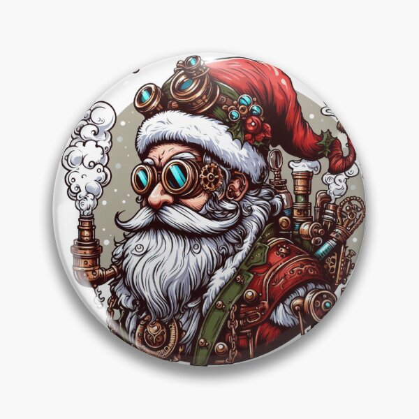 Item preview, Geared Up Steampunk Santa Claus designed and sold by organicgal.