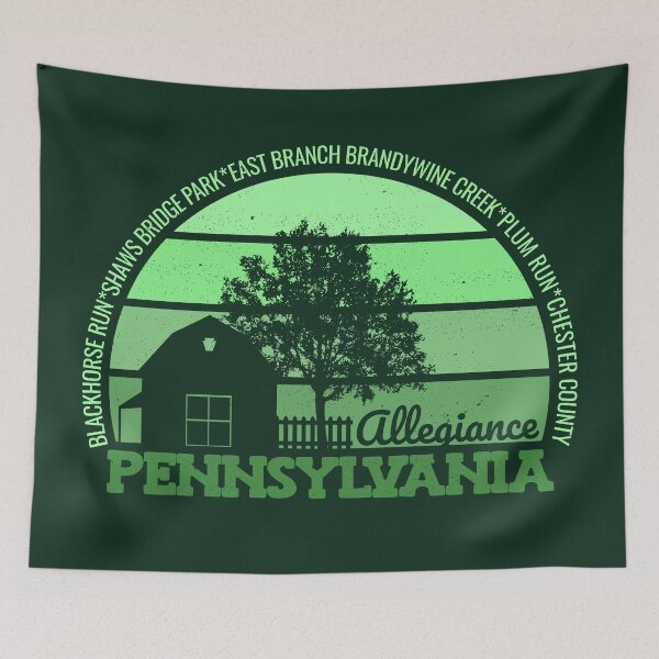 Item preview, Allegiance Pennsylvania Sunset Retro Vintage Local Pride Logo designed and sold by CRHPOD20.
