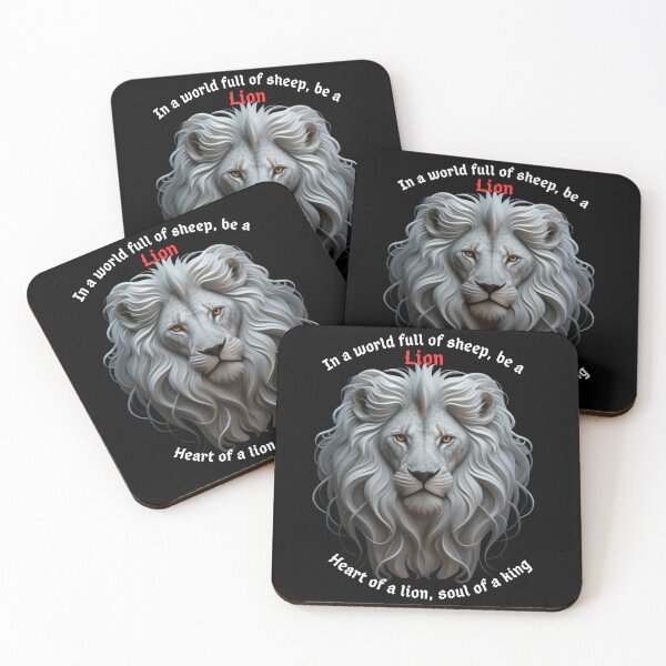 Item preview, Heart of a lion, soul of a king In a world full of sheep, be a lion designed and sold by artchic4you.
