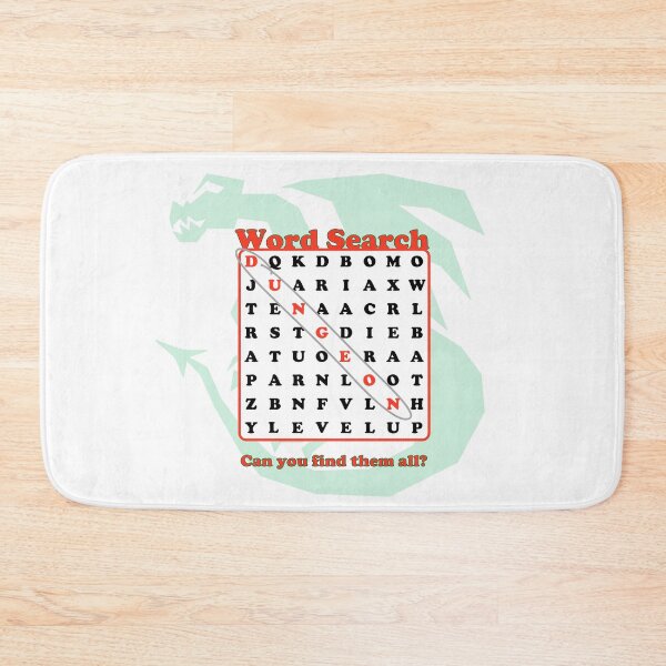 Artikelvorschau, Wortsuche im Drachen-TTRPG-Stil! entworfen und verkauft von Spammabelle.