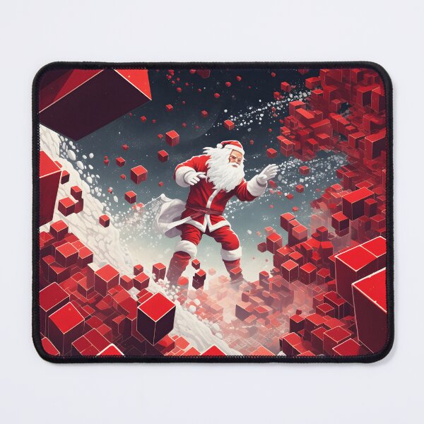 Item preview, Santa per cubism designed and sold by AI-Only Creations.