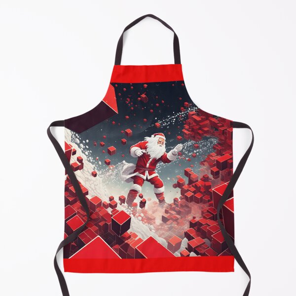 Item preview, Santa per cubism designed and sold by AI-Only Creations.