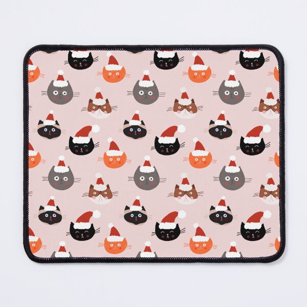 Item preview, Gatos con gorros de Papá Noel en rosa designed and sold by Stephanie McRae.