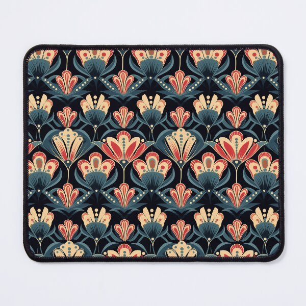 Item preview, art deco abstract floral designed and sold by darkartsflowers.