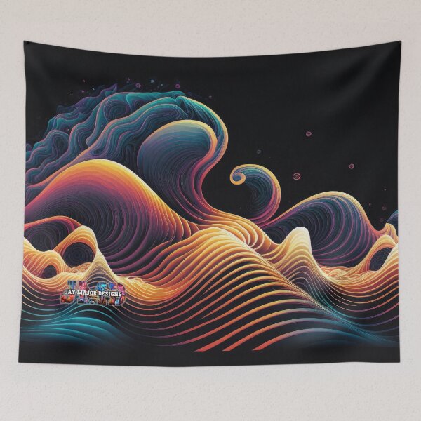 Item preview, Neon Waves without Quote 2/28 designed and sold by Jenson Major.