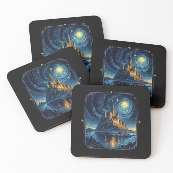 Item preview,  Mystical castle at night designed and sold by LuckyFamily.