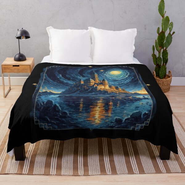 Item preview, Mystical castle at night designed and sold by LuckyFamily.