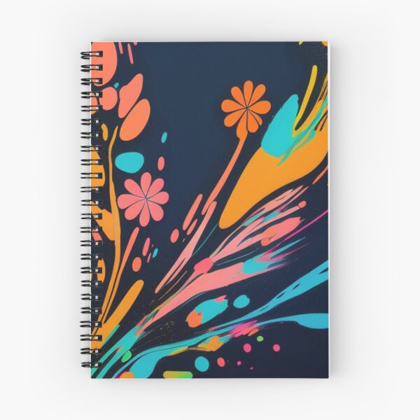 Item preview, Paint splattered floral  designed and sold by Roxburylane.