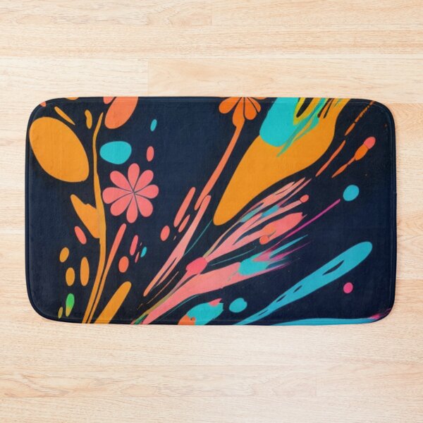 Item preview, Paint splattered floral  designed and sold by Roxburylane.