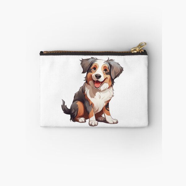 Item preview, Cute Australian Shepherd Dog - Playful Cartoon Illustration designed and sold by SipandStan.
