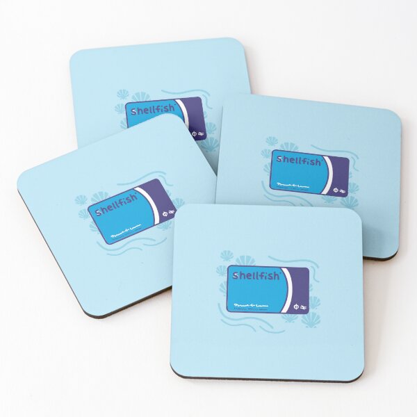 Item preview, *shellfish* card designed and sold by LiquidCats.