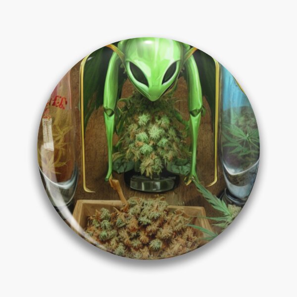 Item preview, Alien Marijuana Weed Art designed and sold by FlowerMan420.