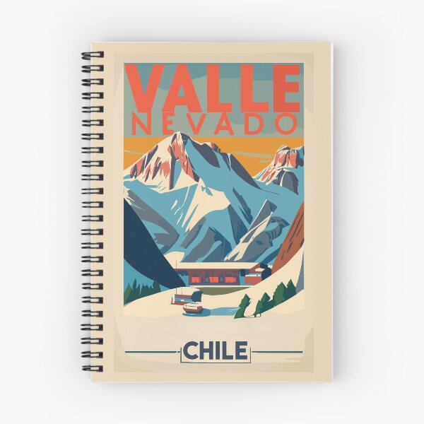 Artikelvorschau, Eine Vintage Reisekunst von Valle Nevado - Chile entworfen und verkauft von GoodOldVintage.