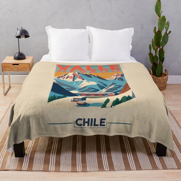 Item preview, A Vintage Travel Art of Valle Nevado - Chile designed and sold by GoodOldVintage.