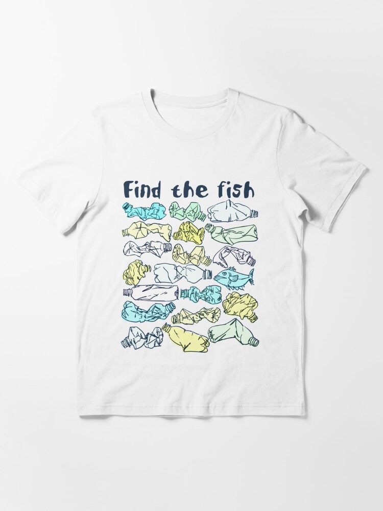 Find The Fish and Save The Ocean from Plastic Pollution Save The Ocean Men's Premium T-Shirt | Redbubble