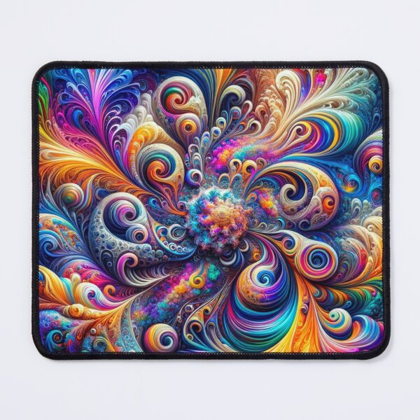 Item preview, Psychedelic Journey: A Kaleidoscope of Colors and Shapes designed and sold by masquetea.