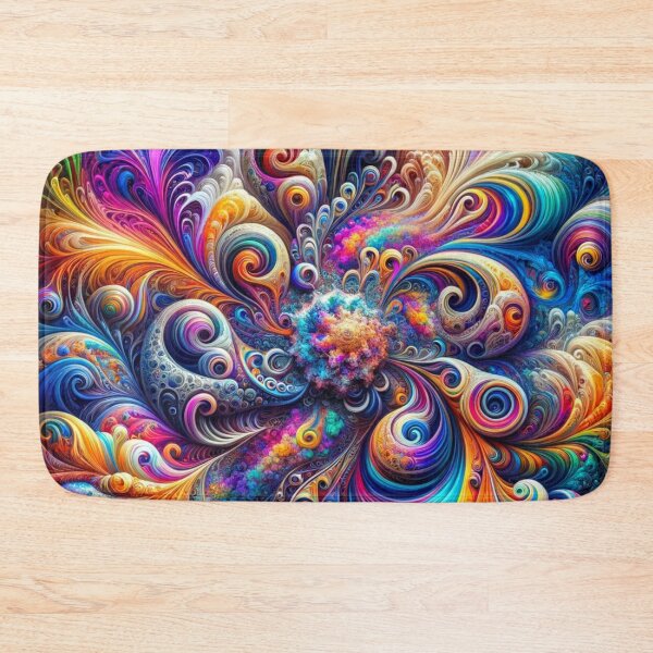 Item preview, Psychedelic Journey: A Kaleidoscope of Colors and Shapes designed and sold by masquetea.