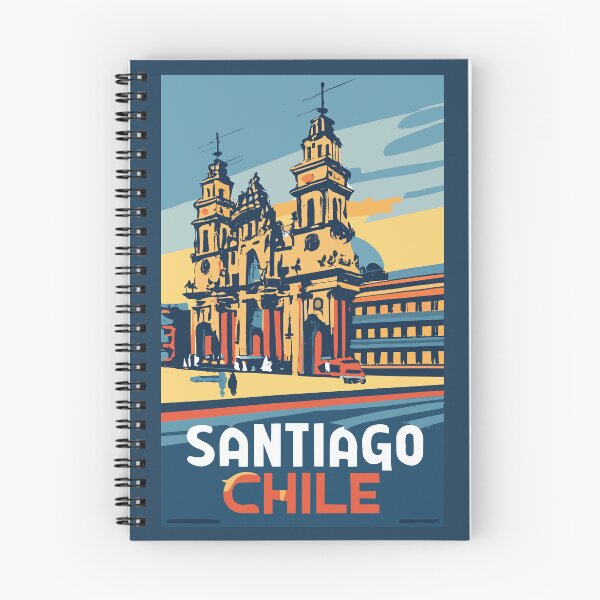 Item preview, A Vintage Travel Art of Santiago - Chile designed and sold by GoodOldVintage.