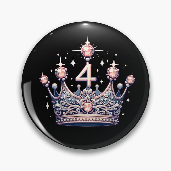 Item preview, Happy 4th Birthday - Royal Crown Celebration designed and sold by Jurady.