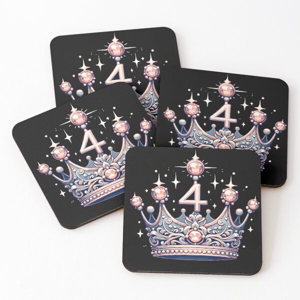 Item preview, Happy 4th Birthday - Royal Crown Celebration designed and sold by Jurady.
