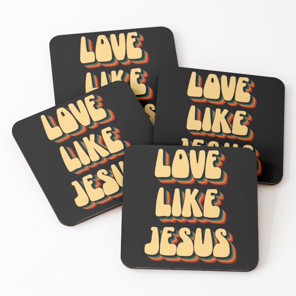 Item preview, Love Like Jesus Retro designed and sold by SpiritualVision.