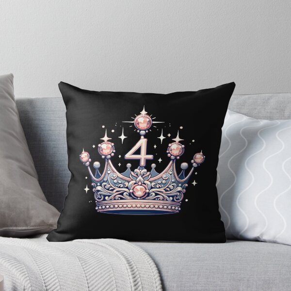 Item preview, Happy 4th Birthday - Royal Crown Celebration designed and sold by Jurady.