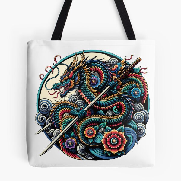 Item preview, Sakura Splendor: A Bold Japanese Tattoo designed and sold by Drake Lewdly.