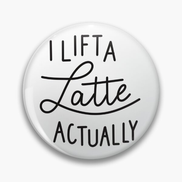 Item preview, I Lift A Latte Actually, Strength, Workout, Fitness Pun designed and sold by Danielle Whitis Design.