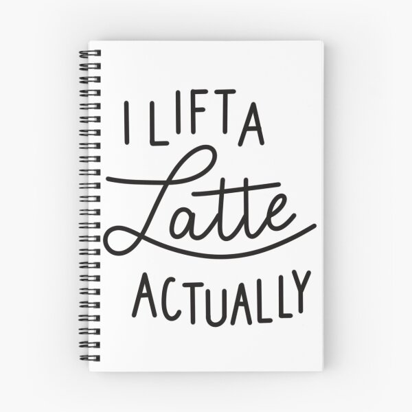 Item preview, I Lift A Latte Actually, Strength, Workout, Fitness Pun designed and sold by Danielle Whitis Design.