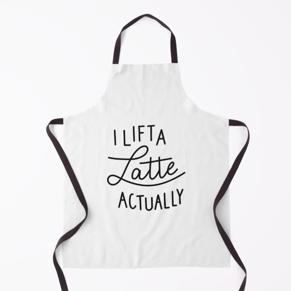 Item preview, I Lift A Latte Actually, Strength, Workout, Fitness Pun designed and sold by Danielle Whitis Design.