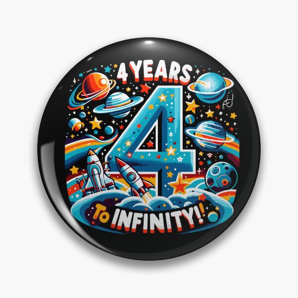 Item preview, Happy 4th Birthday - Space Adventure Blast designed and sold by Jurady.