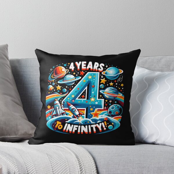 Item preview, Happy 4th Birthday - Space Adventure Blast designed and sold by Jurady.