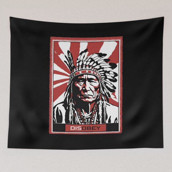 Item preview, Disobey native american indian chief designed and sold by portrait4you.