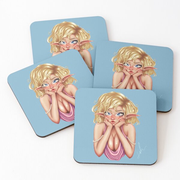 Item preview, Cute blonde e-girl elf designed and sold by JackieDsArt.