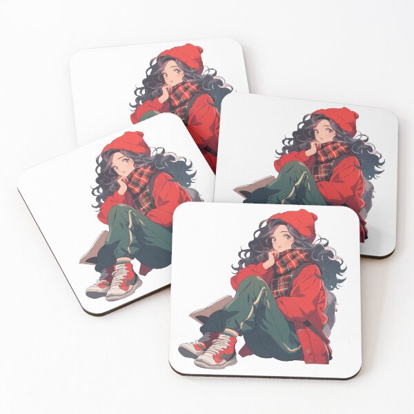 Item preview, The Christmas Lofi Girl Reading Book - Reading Cartoon Characters designed and sold by Ordinary Life Works.