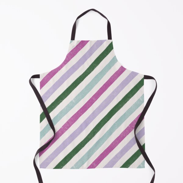 Item preview, Hand drawn textured diagonal spring stripes designed and sold by TinyFlowerArt.