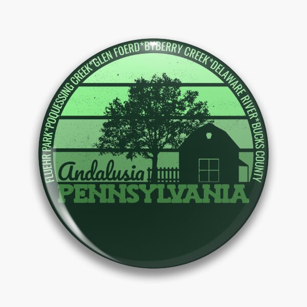 Artikelvorschau, Andalusien Pennsylvania Sunset Retro Vintage Local Pride Logo entworfen und verkauft von CRHPOD20.